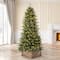 6ft. Pre-Lit Green Fir Artificial Christmas Tree with Warm White LED Lights